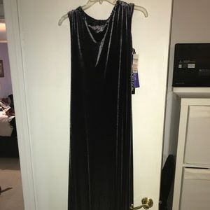 Long velvet dress never been worn
